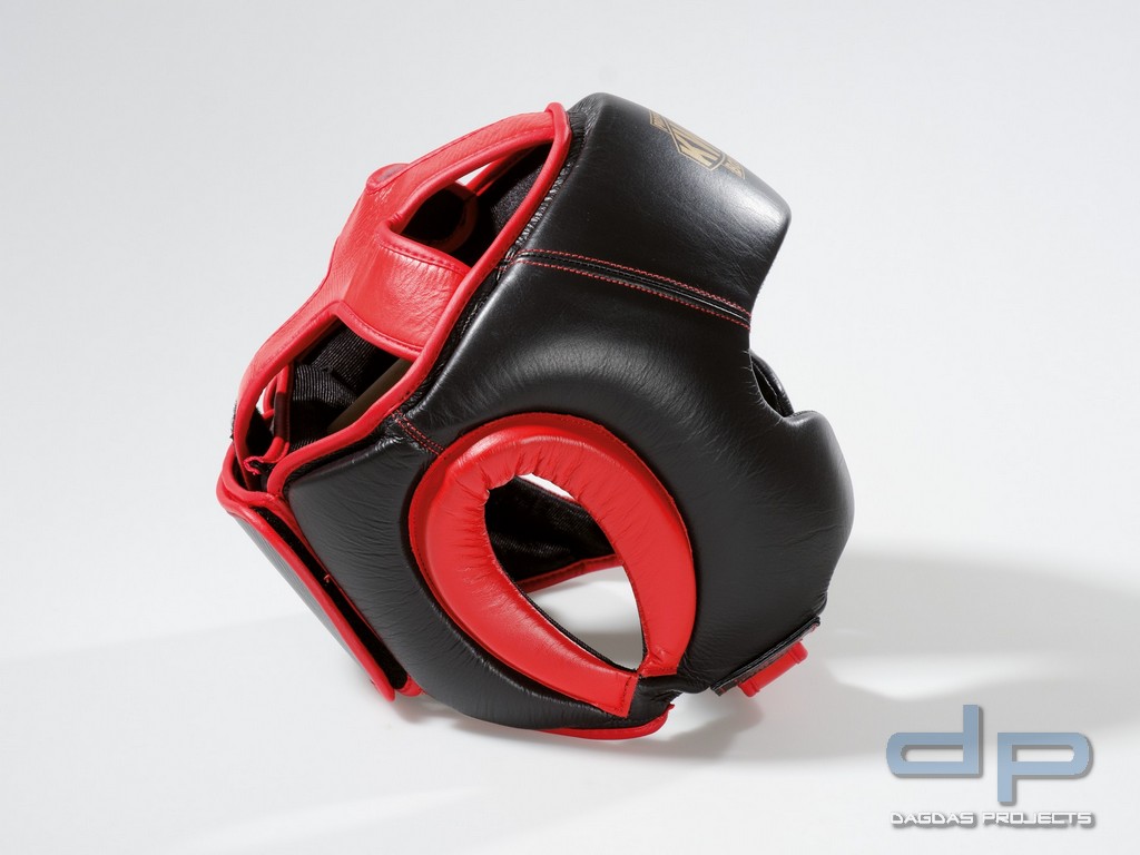 Sparring Kopfschutz in Schwarz-Rot