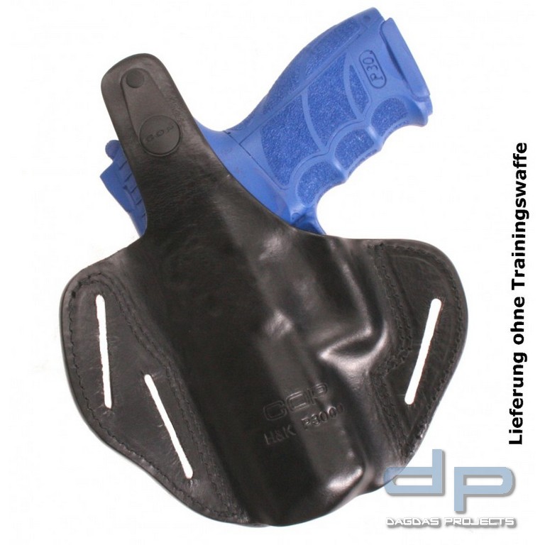 COP® 110RDS Pancake Gürtelholster vorne ausgeschnitten, 45mm BL, schwarz, Leder