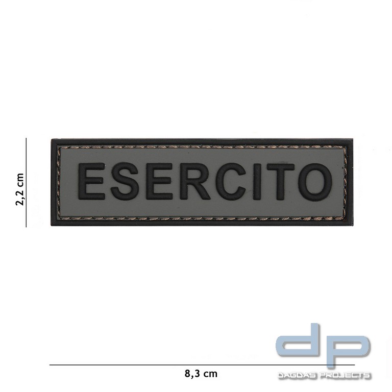 Emblem 3D PVC Esercito grau