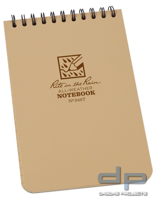 Rite in the Rain Tactical Notebook 4" x 6" Farbe: Tan