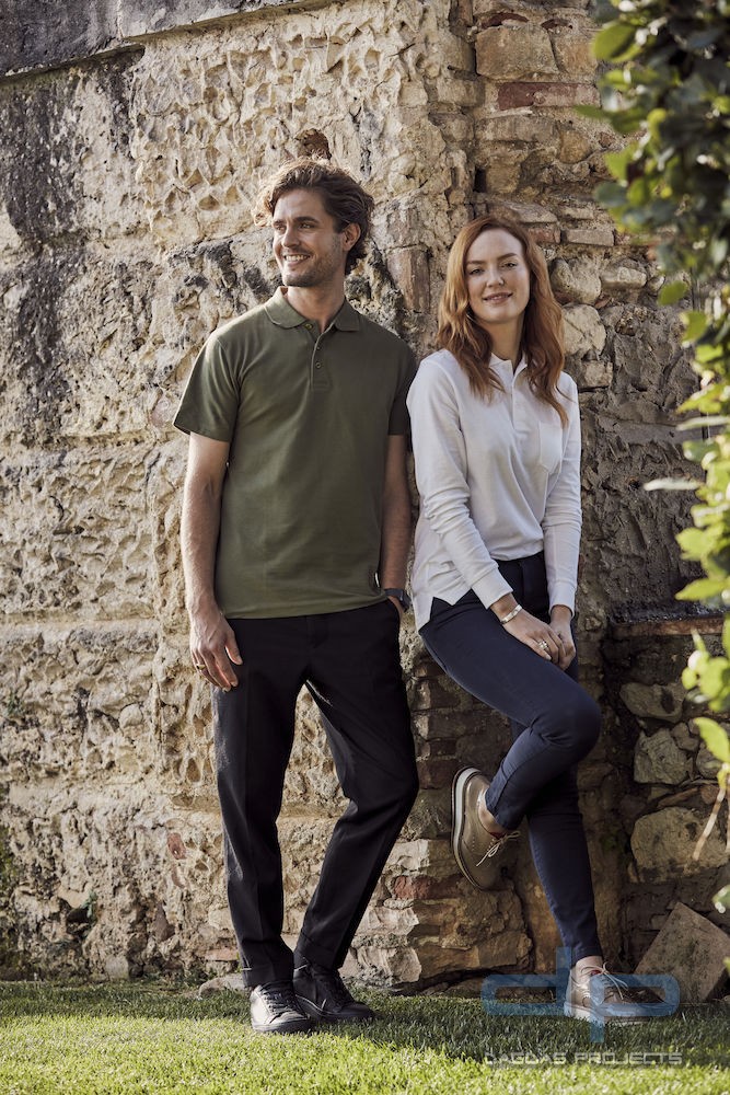 Polo Pocket Long Sleeve mit Wunschaufdruck in verschiedenen Farben