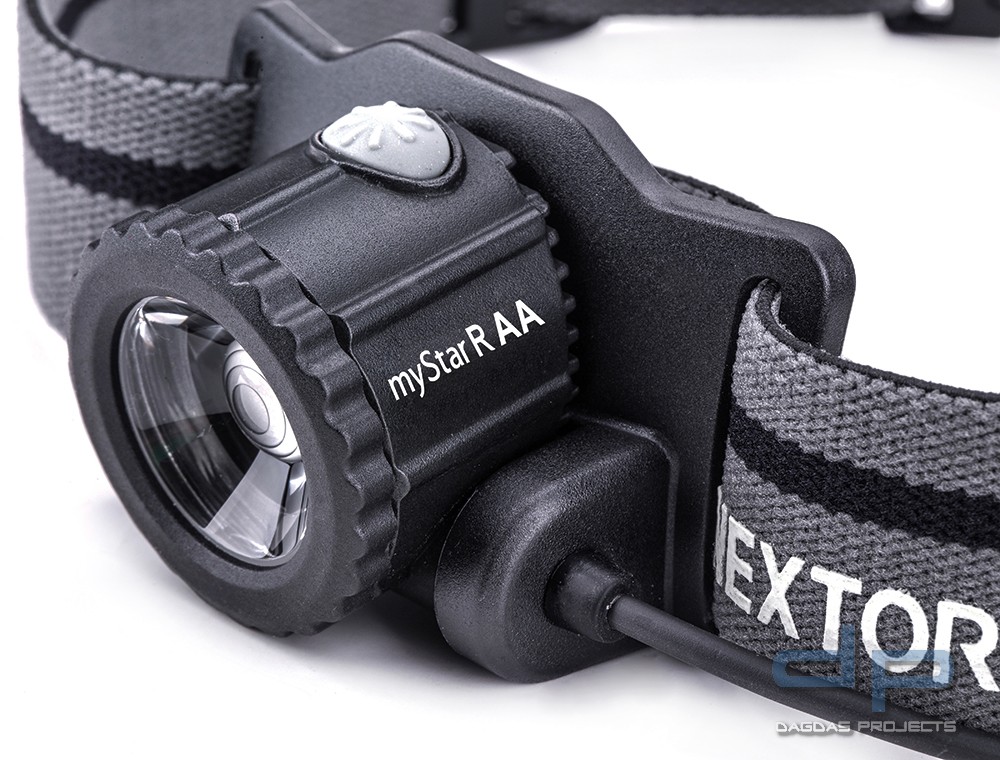 myStar R AA LED Kopflampe 600 Lumen fokussierbar für 3x AA-Batterien in schwarz