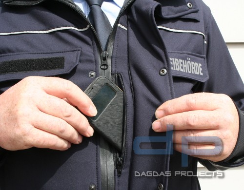 ETZEL Softshellblouson Baden-Württemberg inkl. Wunschaufdruck in reflex silber