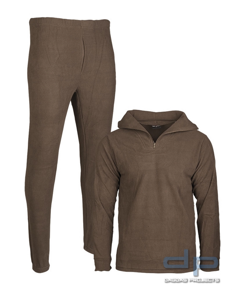 UNTERWÄSCHE THERMOFLEECE RUNDH.OLIV VPE 2