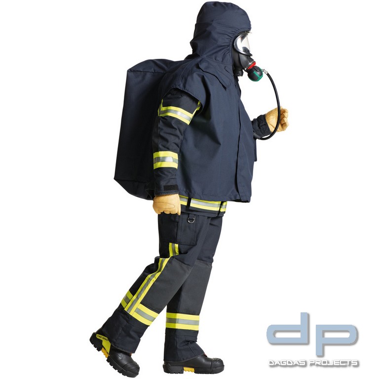 rescue-tec Feuerwehr Schutzponcho, für Heißausbildung, Universalgröße
