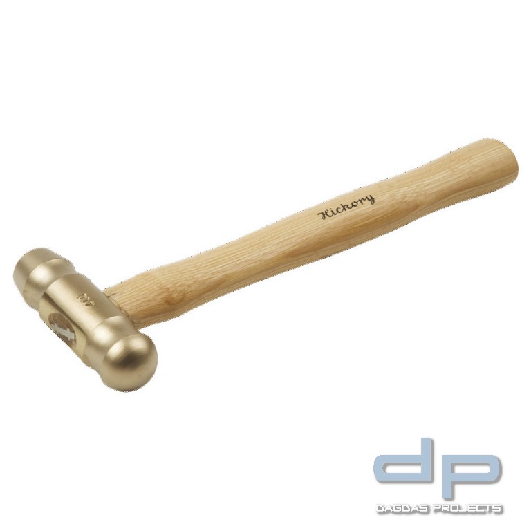 Schlosserhammer funkenfrei, amerikanische Form, mit Hickorystiel, 400 g