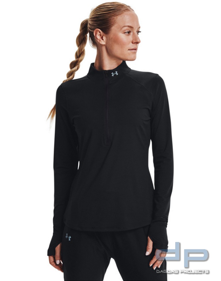 Under Armour Qualifier Run 2.0 1/2 Zip (Frauen Sweater) in schwarz