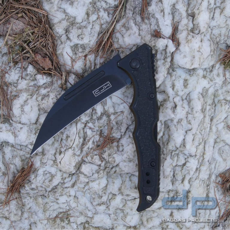 CJH Taschenmesser schwarz mit Back Lock Mechanismus