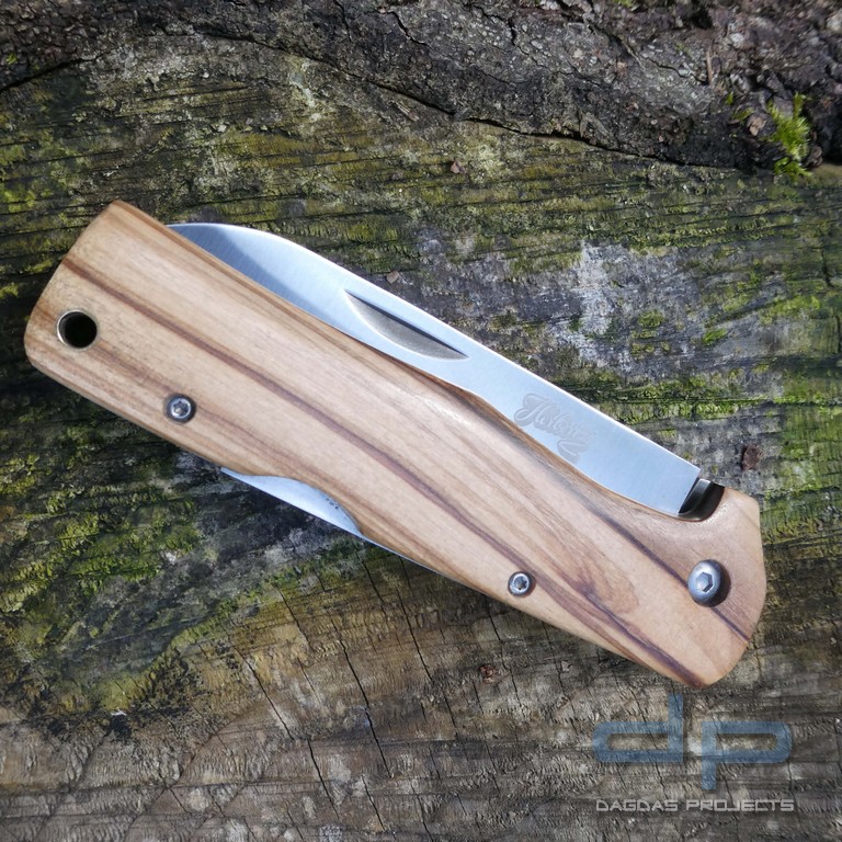 Taschenmesser Olivenholz