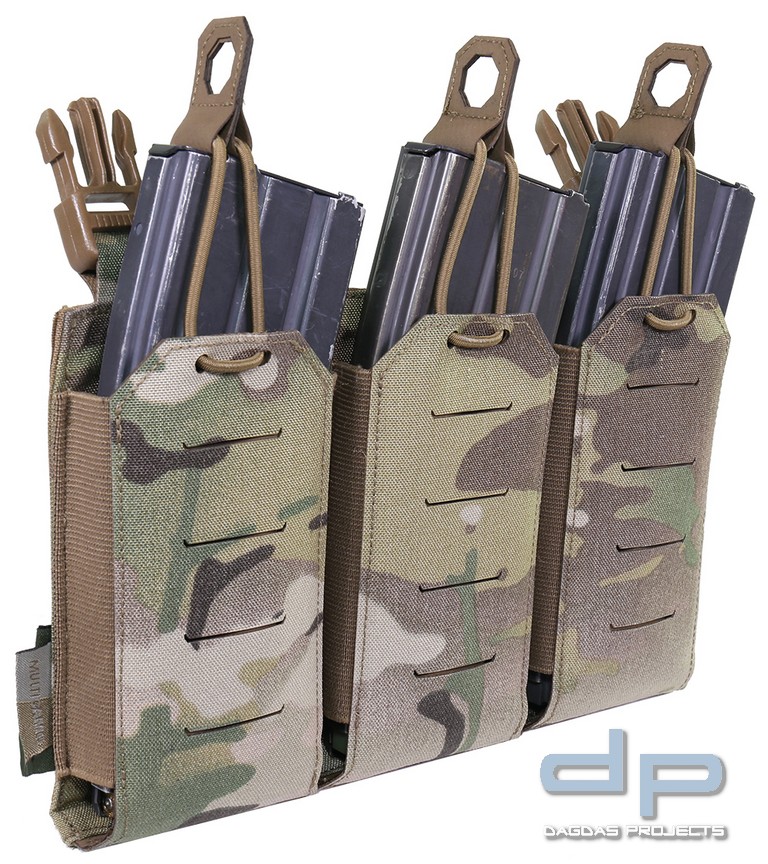 WAS Laser Cut Detachable Triple 5.56 Mag Pouch