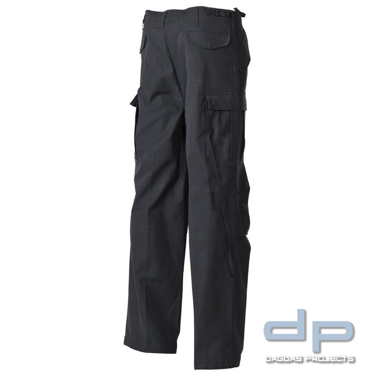 US Kampfhose M65, schwarz, original, Ny/Co