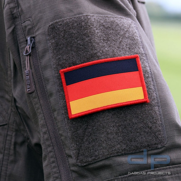 Emblem Stoff fein gewebte Flagge Deutschland