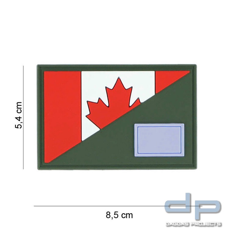 Emblem 3D PVC Canada half flag