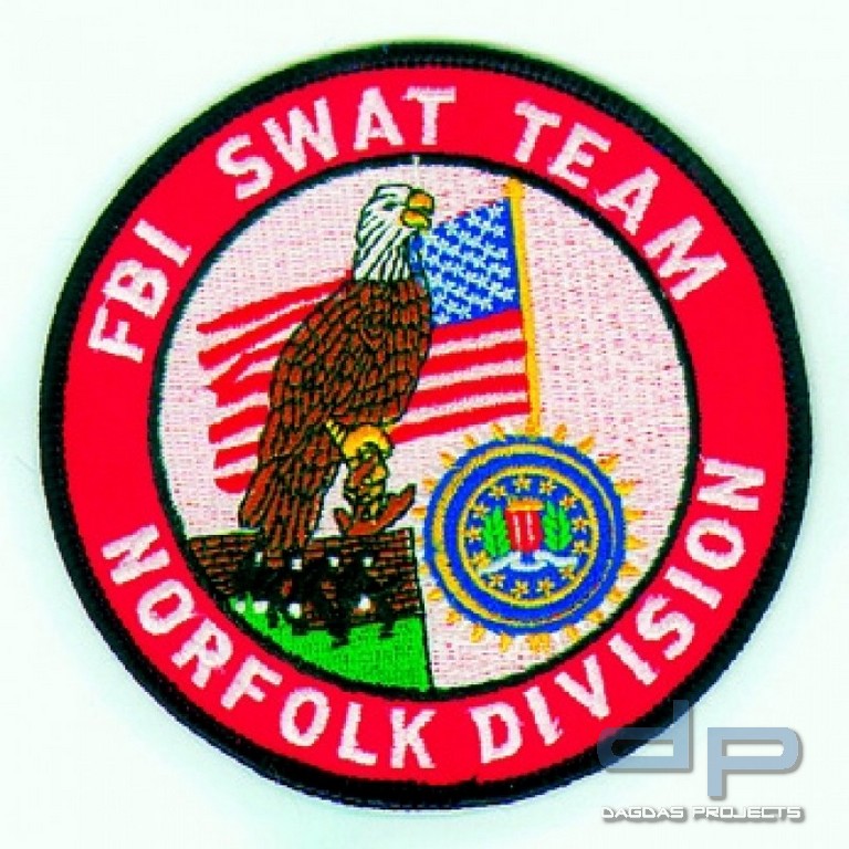 Stoffaufnäher - F.B.I. - Norfolk Division - SWAT Team