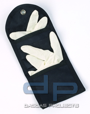 Handschuh-Doppeltasche aus Leder