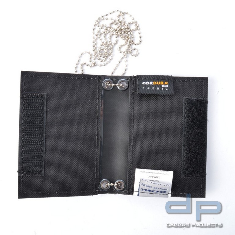 COP® Umhänge-Dienstausweismäppchen OHNE DRUCK, Scheckkartenformat, Cordura®