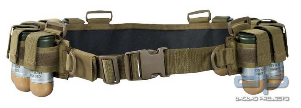75Tactical Bandolier-Gürtel GKP 100 Coyote für 40mm und 7.63x51