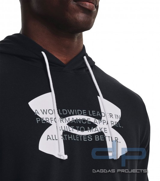 UNDER ARMOUR RIVAL TERRY LOGO HOODIE IN VERSCHIEDENEN FARBEN