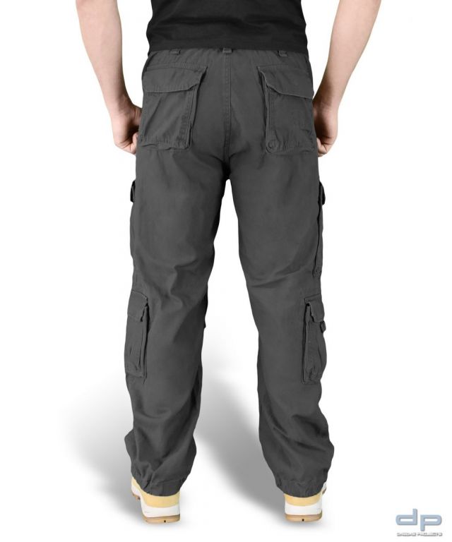 Airborne Vintage Trousers schwarz gewaschen Größe: XXL