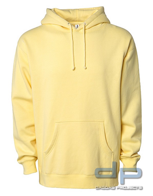 Men`s Heavyweight Hooded Pullover mit Brustdruck nach Wunsch