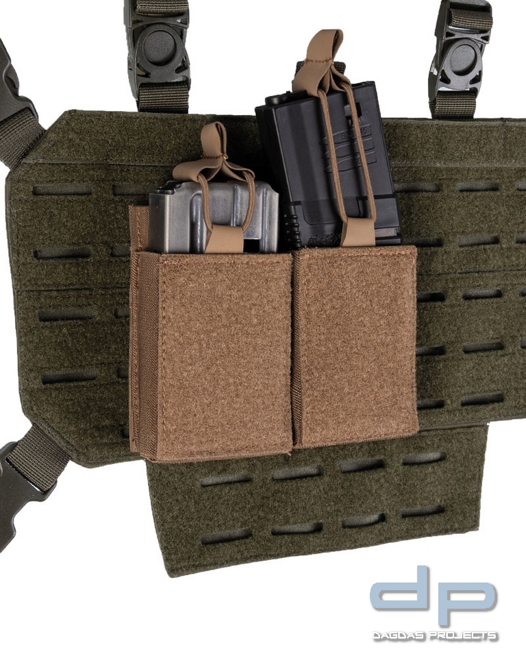 MAG.TASCHE DOUBLE M.KLETTRÜCKEN DARK COYOTE VPE 5