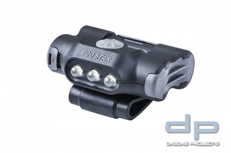 UL10 - LED- Cliplampe für Kappen, Molle, Rucksäcke, Koppel, Gürtel, 65 Lumen