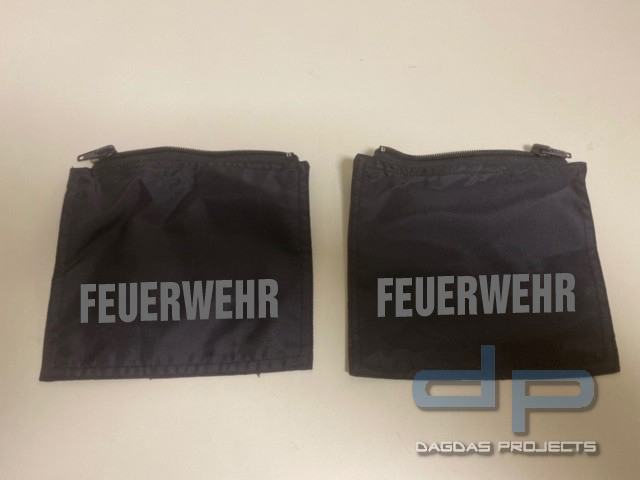 Brustpatches mit Wunschtext mit Standard Reißverschluss in Navy