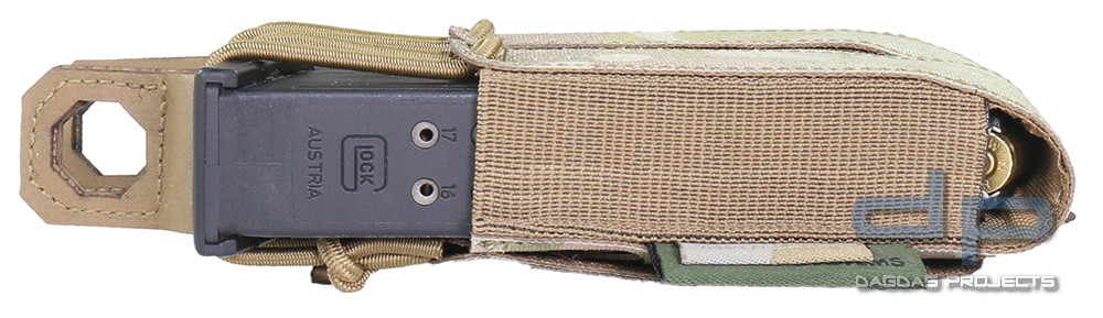 WAS Laser Cut Double Bungee Pistol Mag Pouch