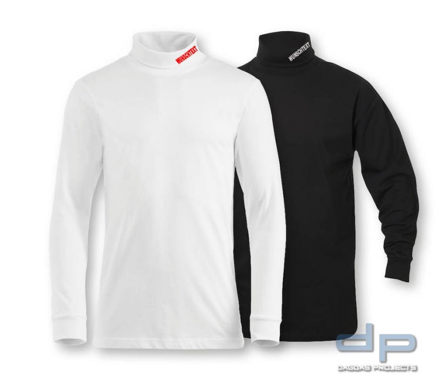 Behörden Rollkragen-Shirt mit Wunschtext am Kragen