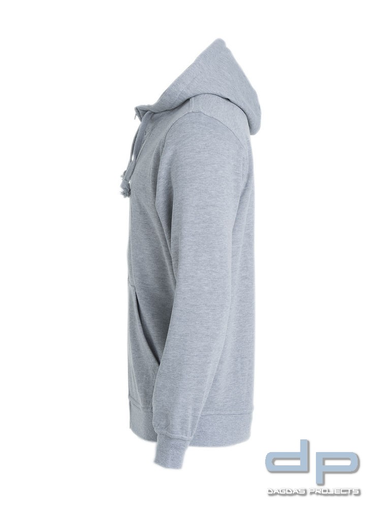 Basic Hoody Full zip Herren mit Wunschaufdruck Farbe Navy Größe M