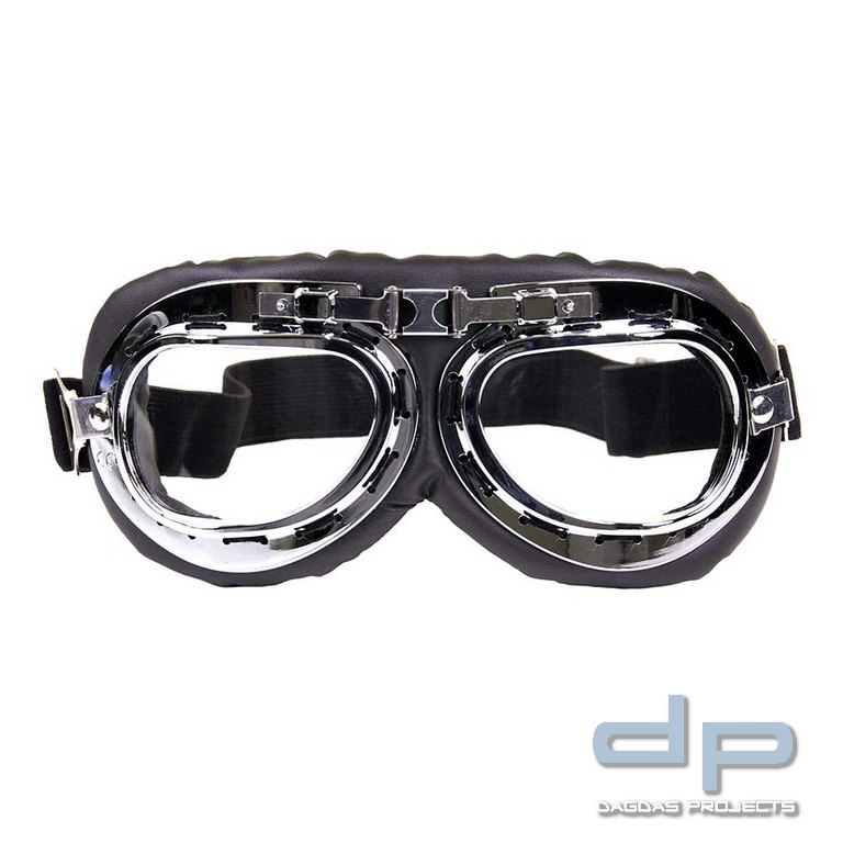 Motorrad brille chrome RAF