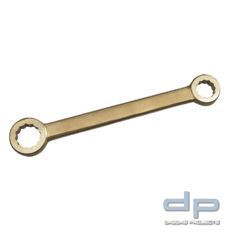 Doppelringschlüssel funkenfrei, gerade, ähnlich DIN 837, 12 x 14 mm