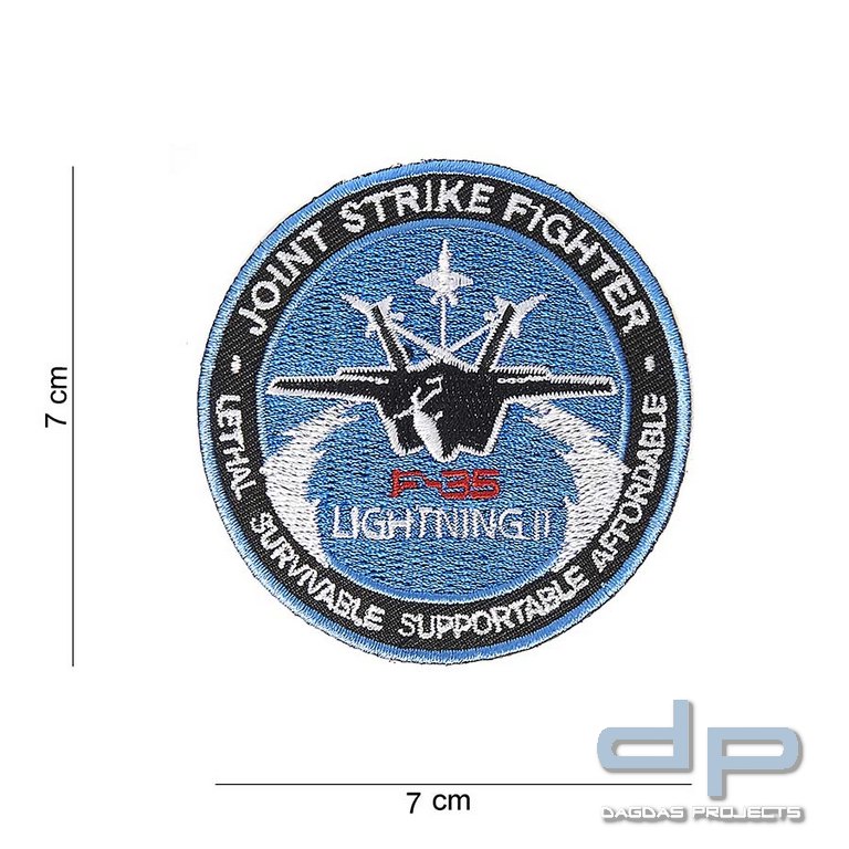Emblem Stoff Joint Strike Fighter groß