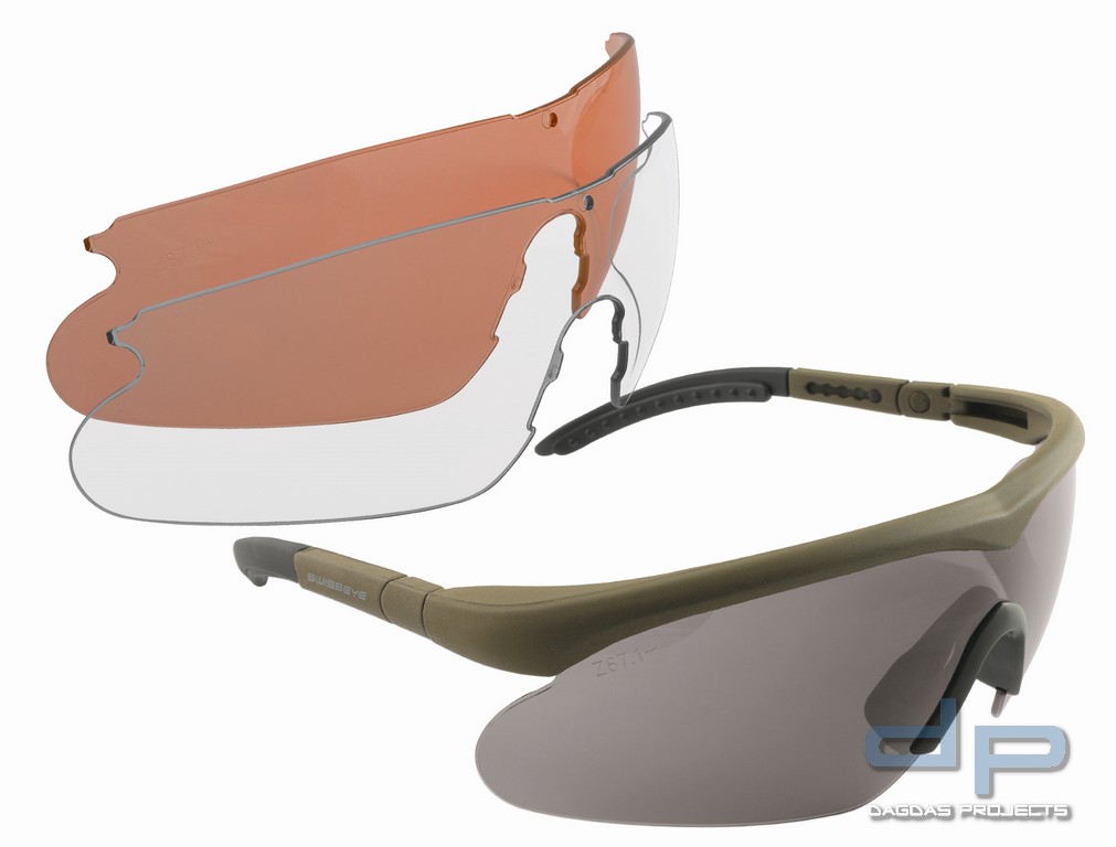SwissEye Tactical Brille Raptor Braun