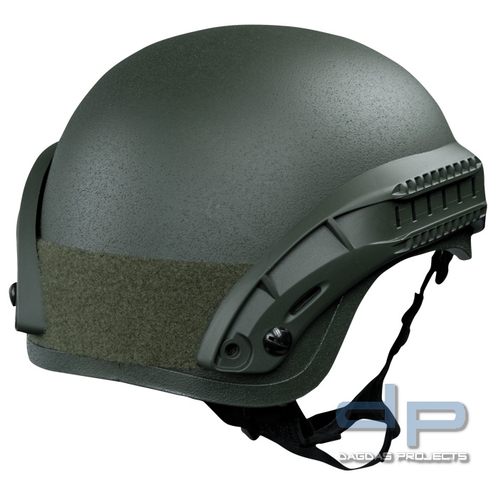 Gefechtshelm MICH 2001 NVG Mount- und Siderail verschiedene Farben