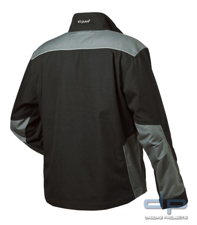 Canvas-Bundjacke in Schwarz/Grau