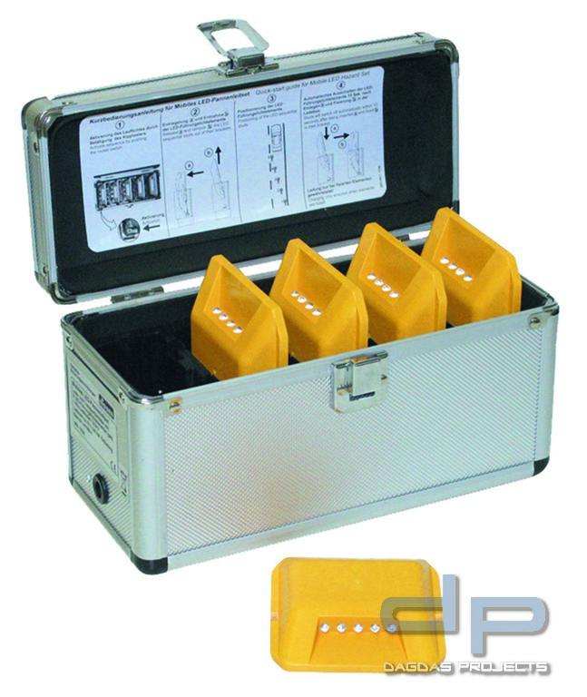 Mobiles LED-Pannenleitset "Synchros" gelb