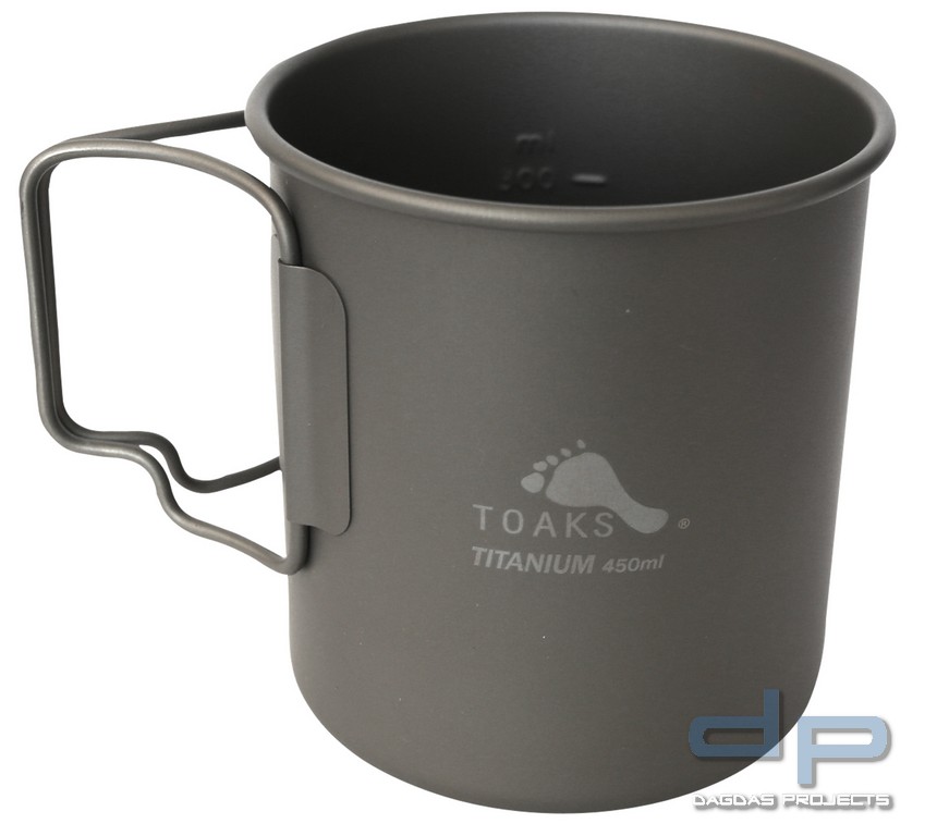 Toaks Light Titanium Becher 450 ml (Ultraleicht Version)
