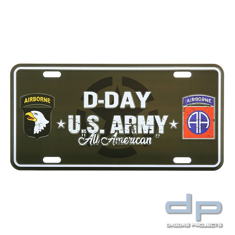 Nummernschild D-Day Allied Star