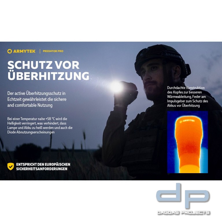 ARMYTEK Taschenlampe Predator Pro inkl. Akku
