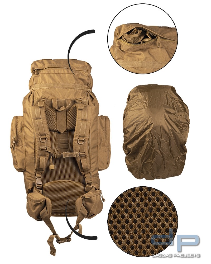 RUCKSACK ′RECOM′ 88 LTR PES COYOTE