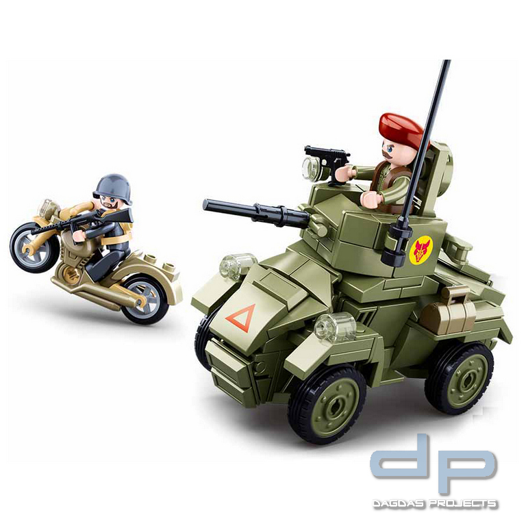 Sluban Small English Armored Vehicle M38-B0710 #16153