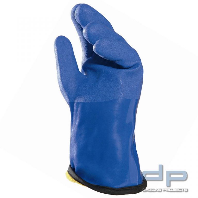Vinyl-Thermohandschuhe in Blau