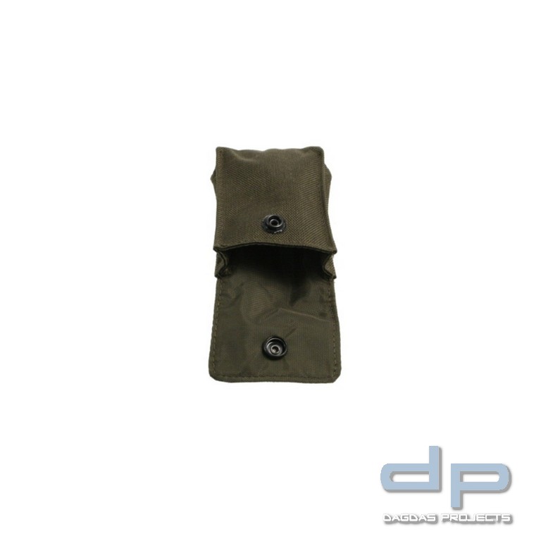 Niebling Tasche mit Druckknopf, 100 x 70mm, braun/grau, wasserfest