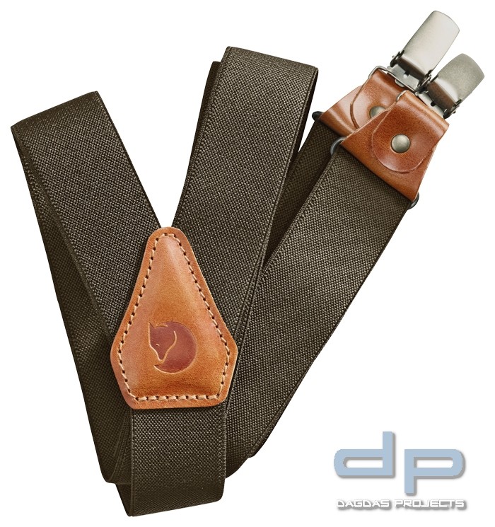 Fjällräven Singi Clip Suspenders Hosenträger Dunkelgrau oder Dunkeloliv