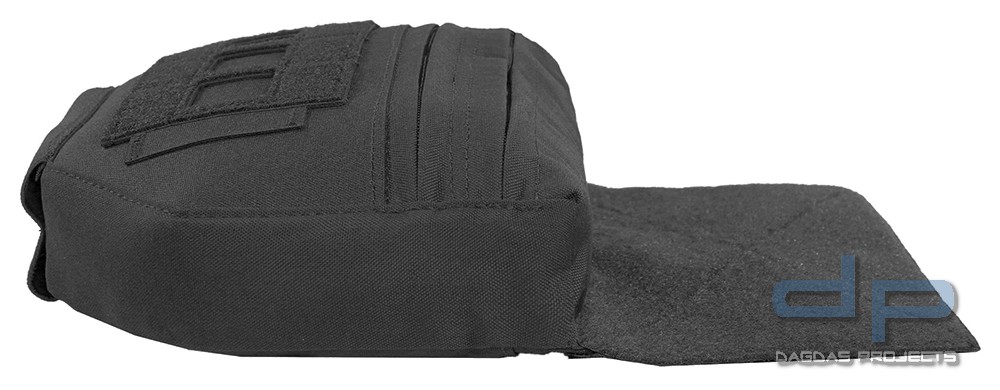WAS Laser Cut Drop Down Utility Pouch in 2 Farben Farbe: Schwarz