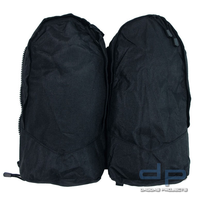 Rucksack, "Alpin 110",schwarz, 2 abnehmbare Seitentaschen