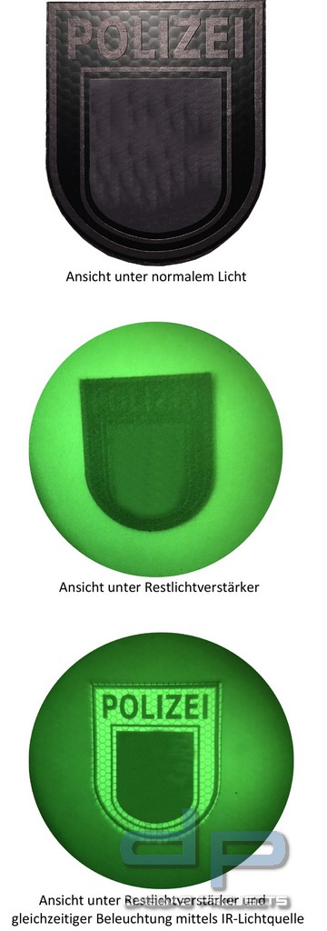 Infrarot Patch Polizei Sachsen-Anhalt Blackops