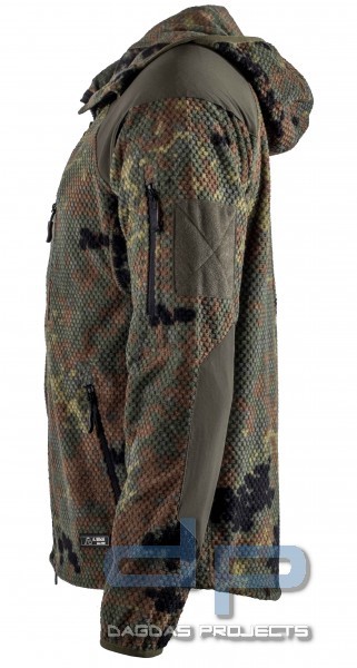AB "Delta" Hoodie Fleece Jacke Flecktarn