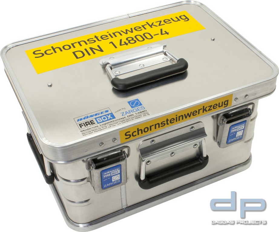 Dönges Schornsteinfegerkasten DIN 14800-SSWK, mit 20 m Kette, 400 x 300 x 220 mm